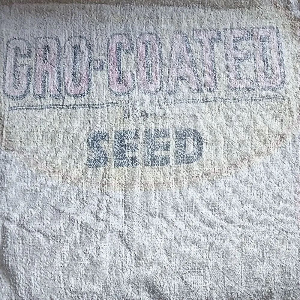 Vintage Ranger Muslin Alfalfa Grow Seed Sack Farm Core